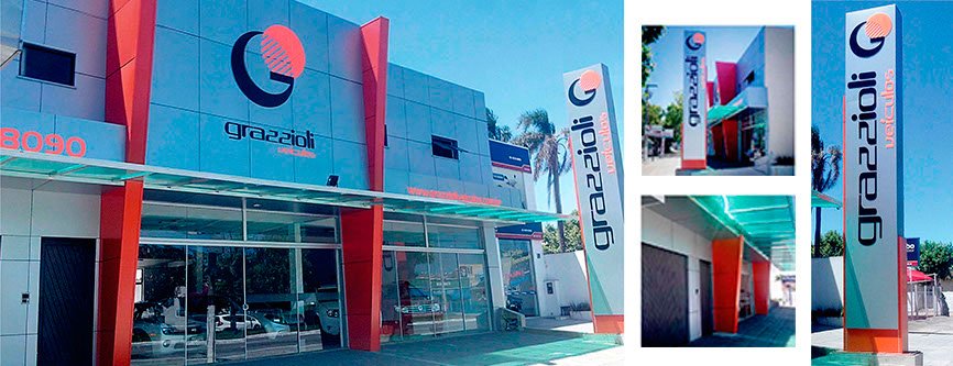 Projeto de fachada comercial Grazioli