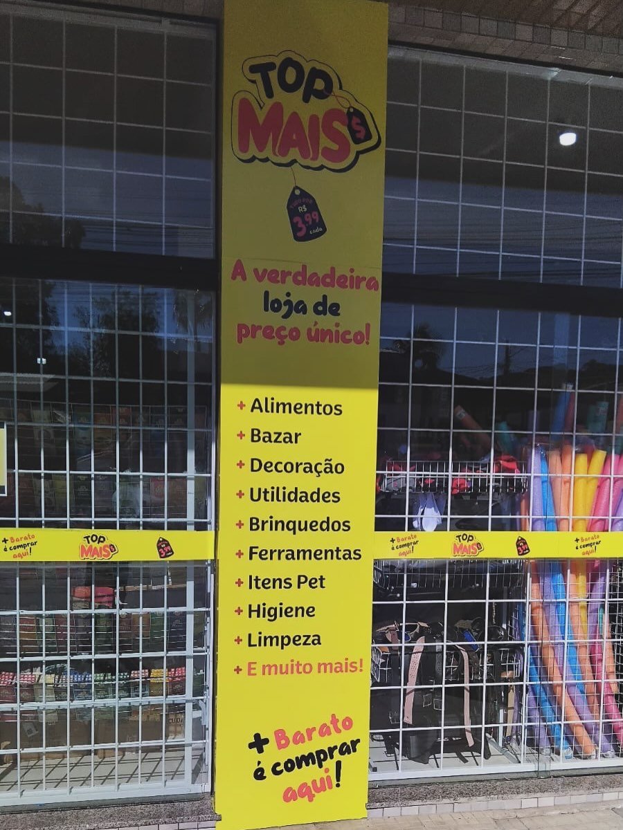 Adesivagem de vitrine Top Mais